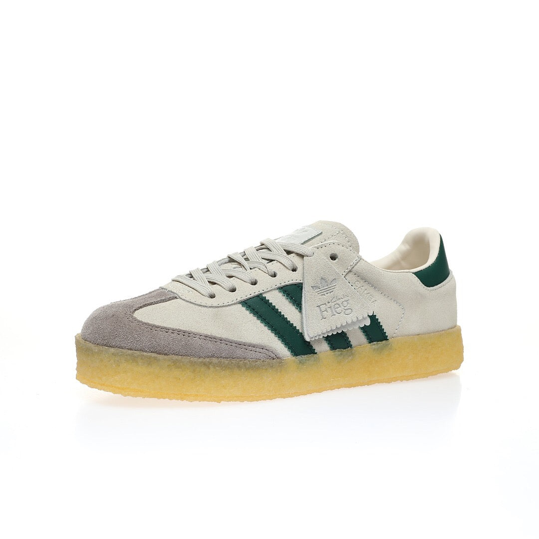 Adidas Originals Clarks 8th Street Samba By Ronnie Fieg Chalk 'White Green' - Banlieue91 -