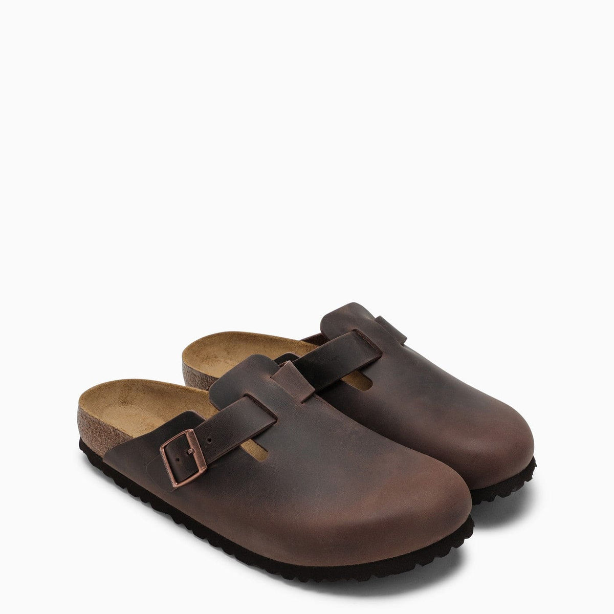 Birkenstock Boston Habana Slipper In Oiled Leather | Banlieue91