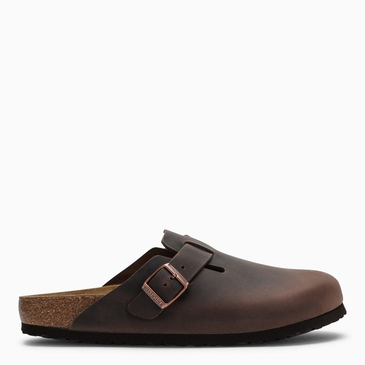 Birkenstock Boston Habana Slipper In Oiled Leather | Banlieue91