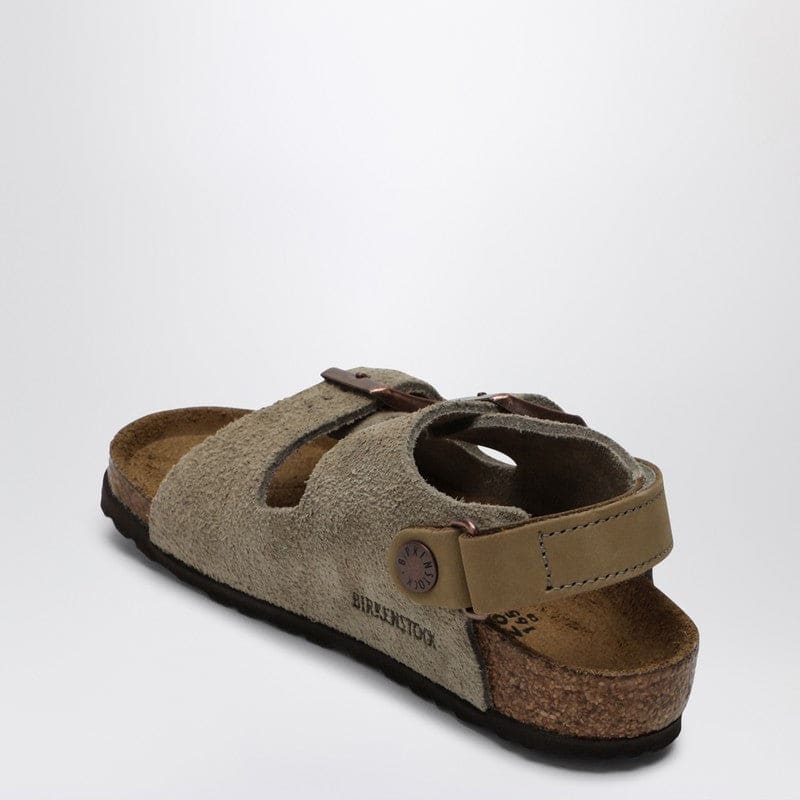 Birkenstock Milano Taupe Suede Sandal | Banlieue91