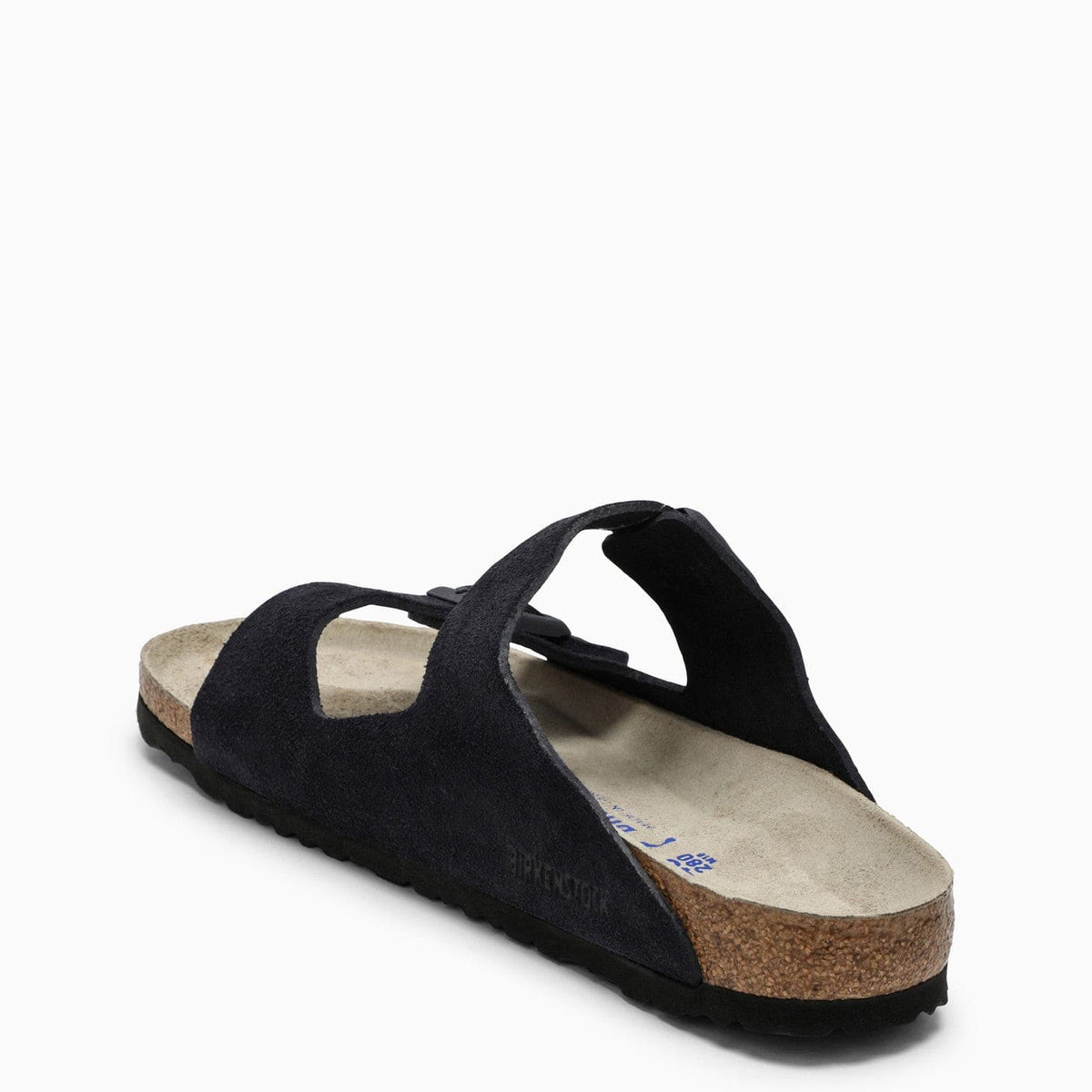 Birkenstock Slide Arizona Dark Blue Leather | Banlieue91