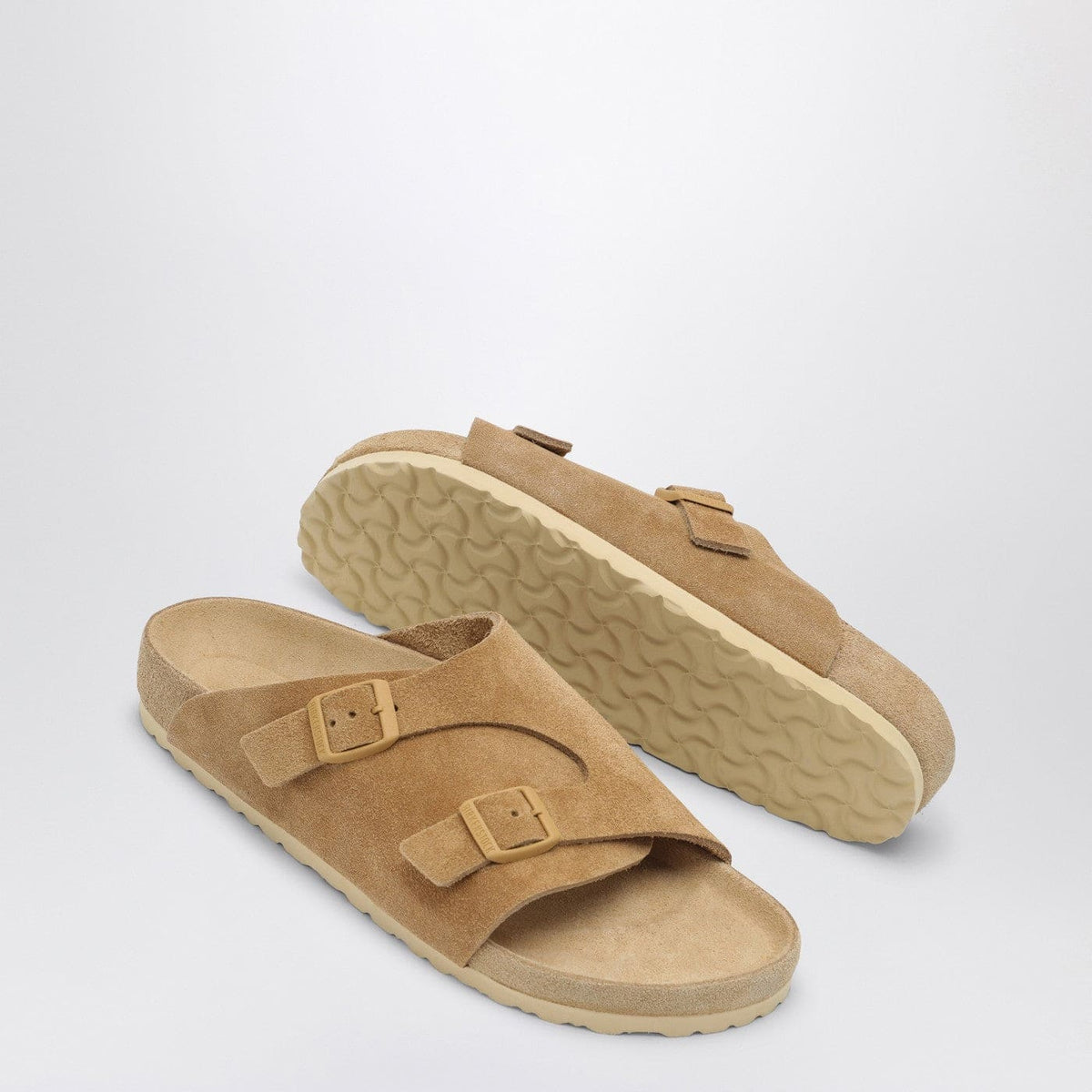 Birkenstock Slide Zürich Exquisite Cream Coloured In Suede | Banlieue91