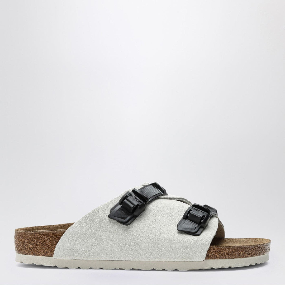 Birkenstock Slide Zürich Tech Antique White In Suede | Banlieue91