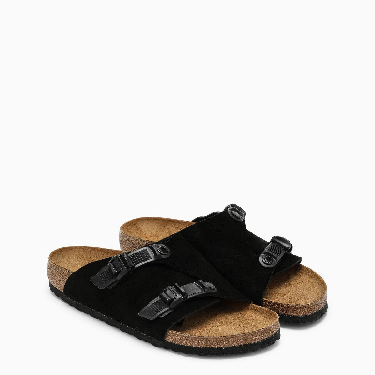 Birkenstock Slide Zürich Tech Black In Suede | Banlieue91