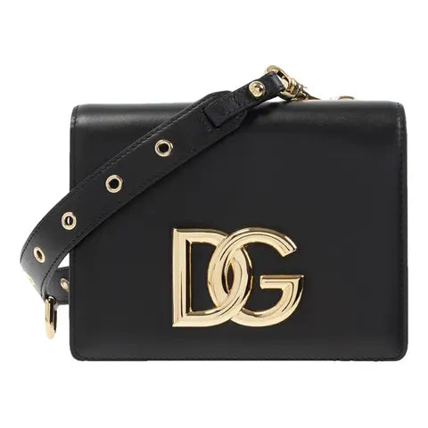 Dolce & Gabbana Calfskin 3.5 Crossbody Bag Black - Banlieue91