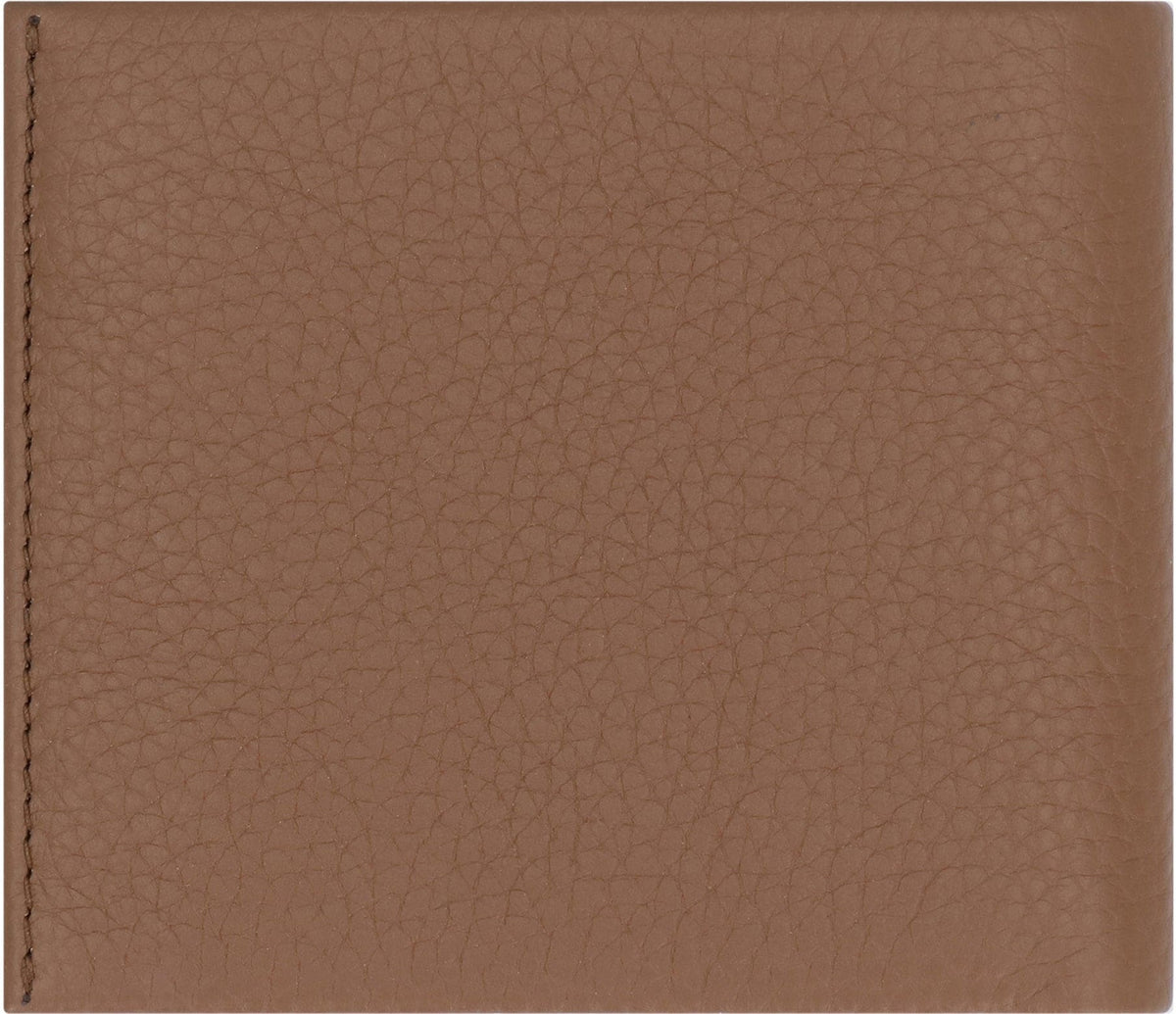 BOSS Grainy Leather Mini Wallet with Card Slots | Banlieue91