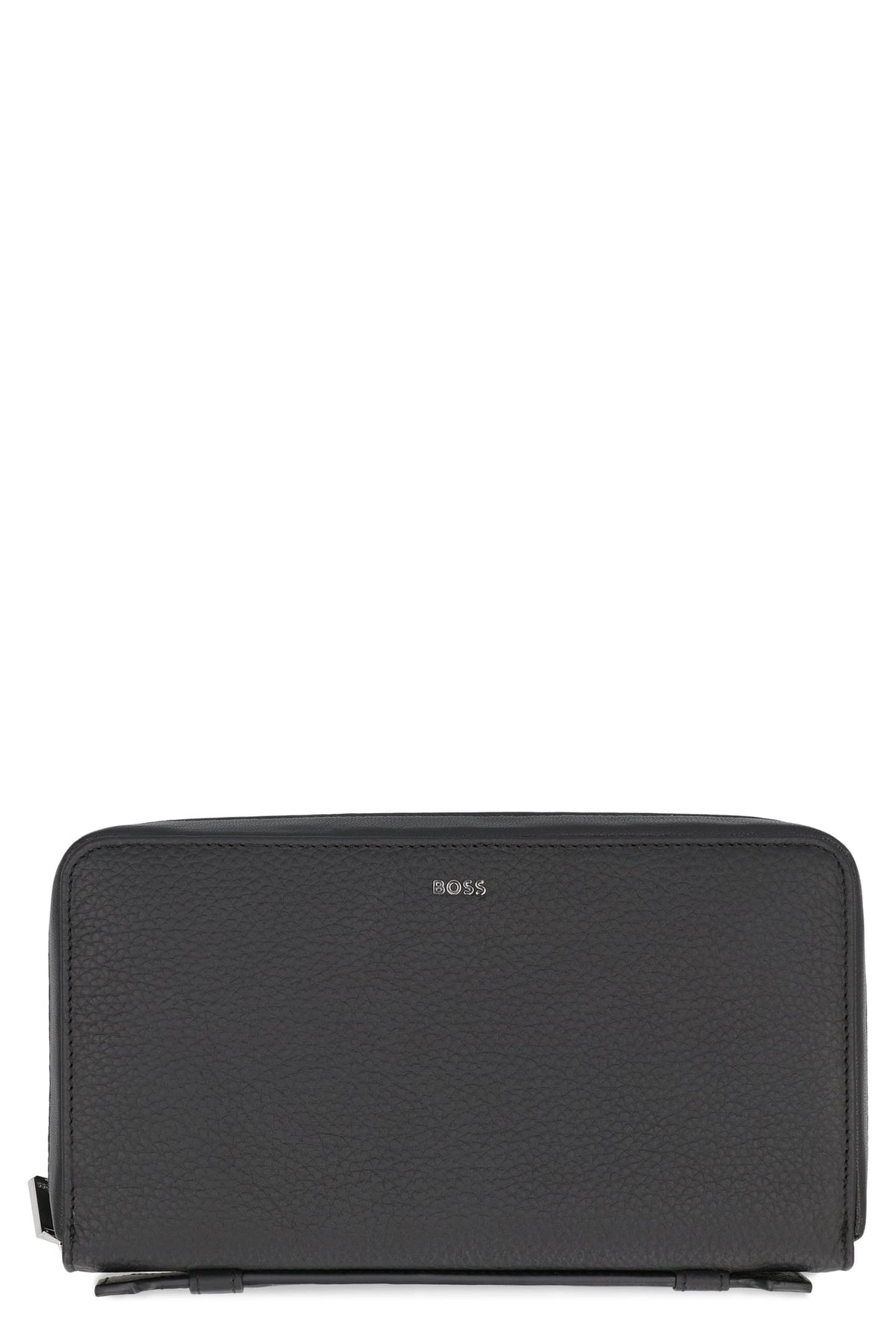 BOSS Grainy Leather Zip-Around Wallet - 23 cm x 13 cm x 4 cm | Banlieue91