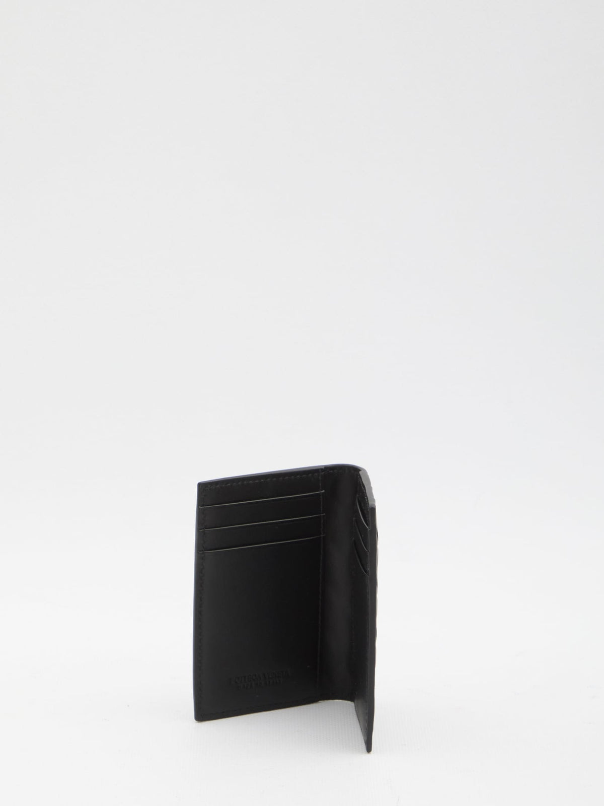 BOTTEGA VENETA Mini Intrecciato Card Holder with Flap - FW25 | Banlieue91