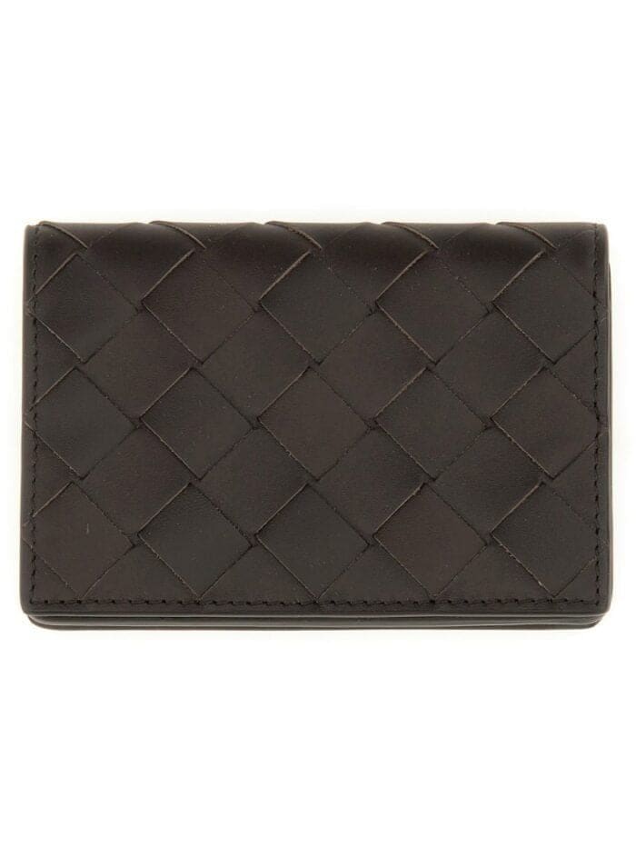 BOTTEGA VENETA Woven Business Card Holder - Mini | Banlieue91