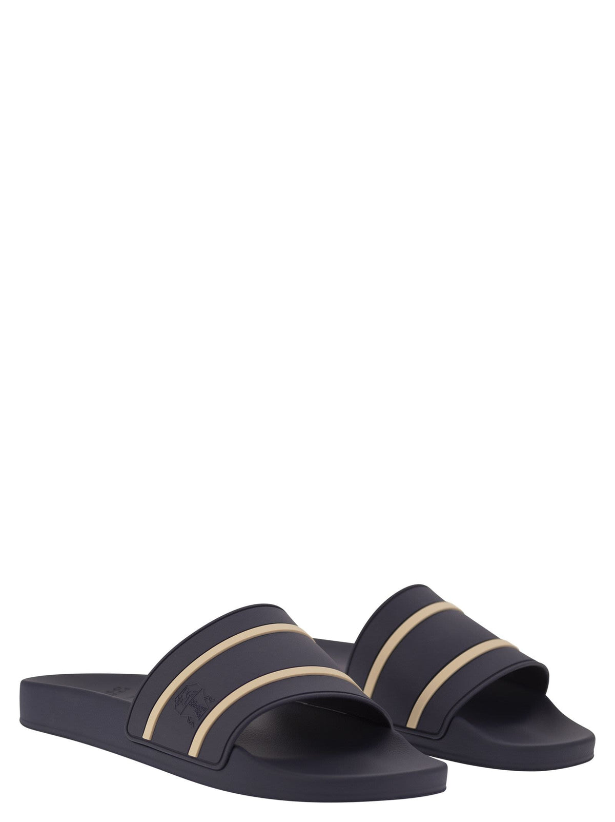 Brunello Cucinelli Striped Rubber Sandals | Banlieue91