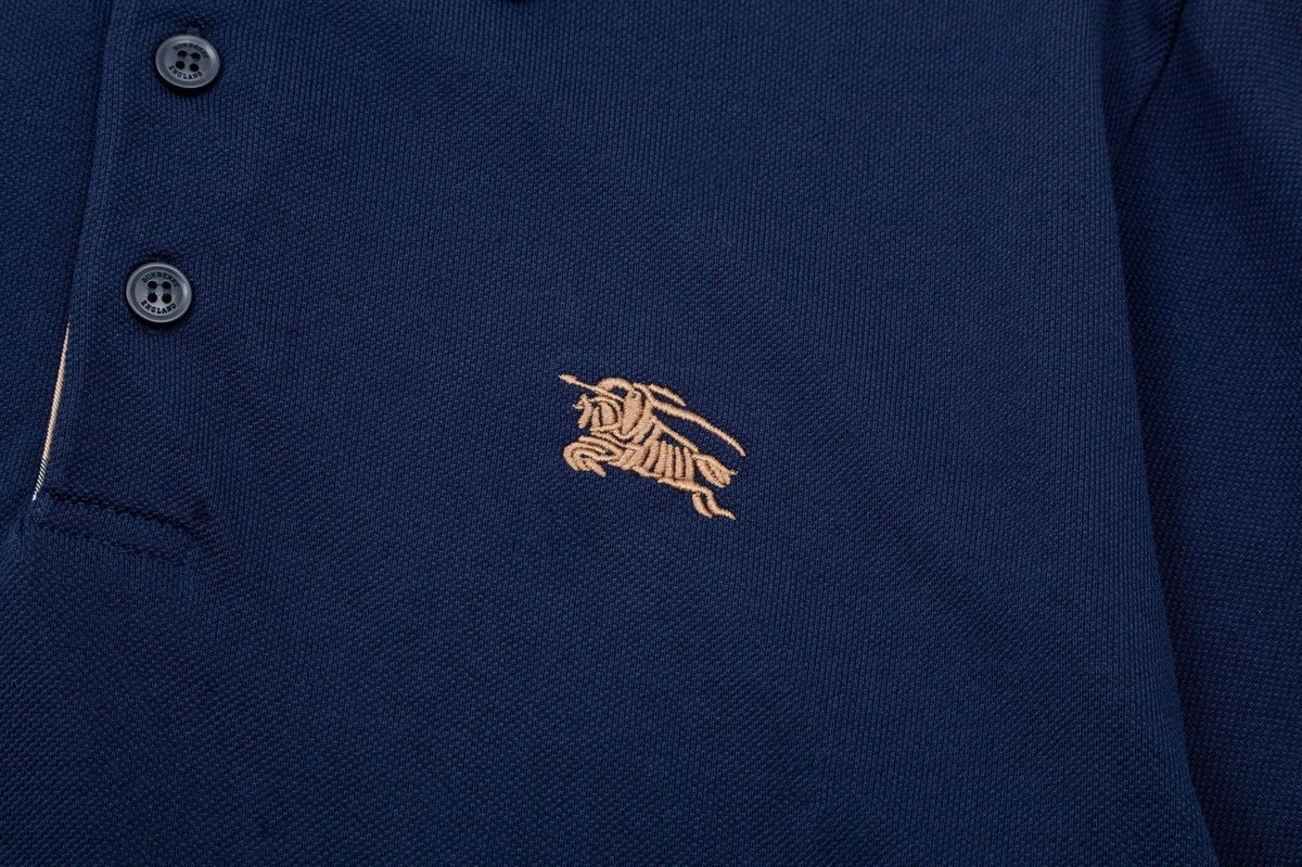 Burberry Blue T-Shirt With Collar | Banlieue91