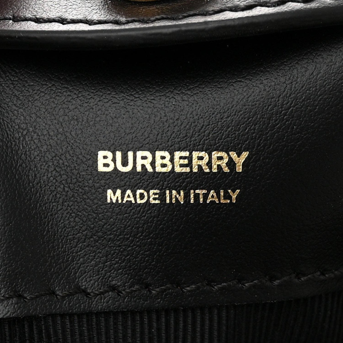 Burberry Calfskin Monogram Motif TB Bucket Black | Banlieue91