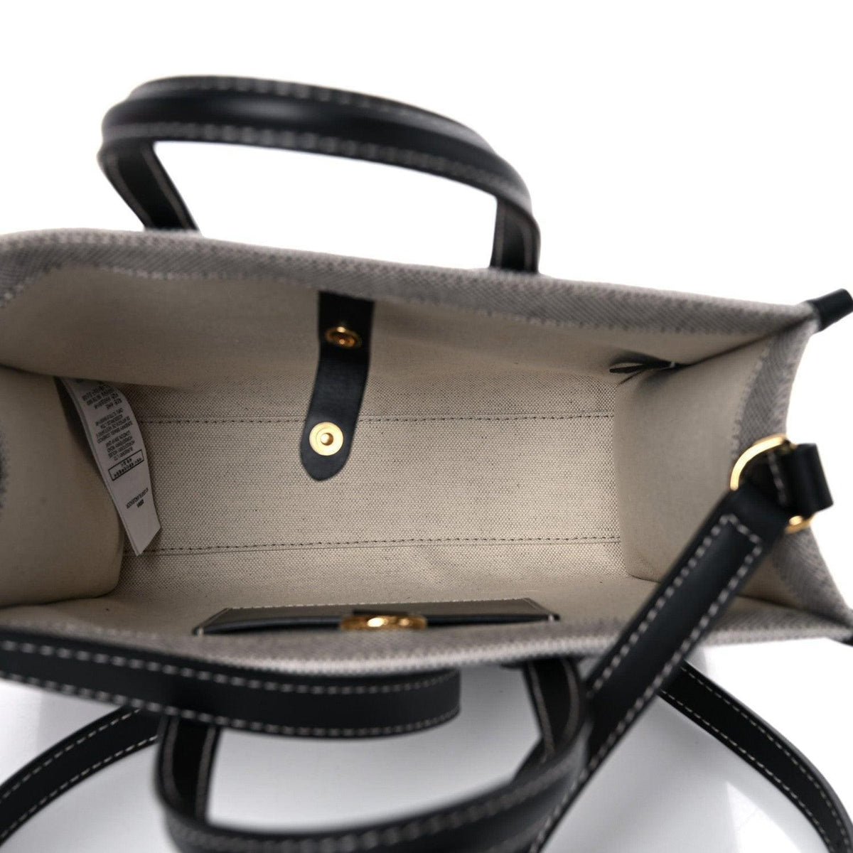 Burberry Canvas Smooth Calfskin Mini Two Tone Freya Tote | Banlieue91