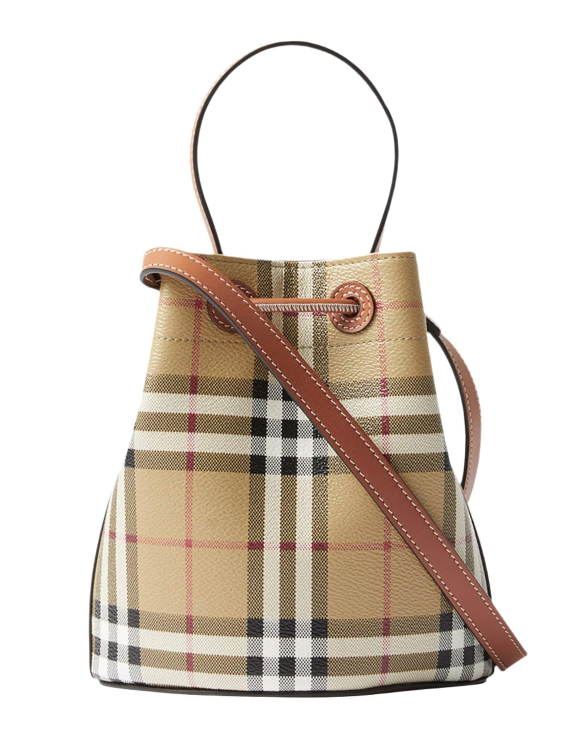 Burberry Check Drawstring Bucket Bag | Banlieue91