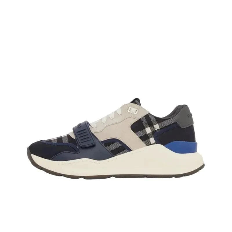 Burberry Check Sneakers 'Dark Charcoal Blue' | Banlieue91