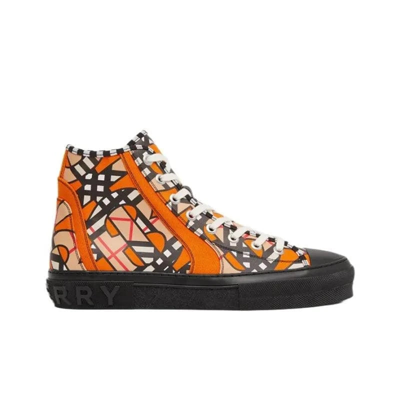 Burberry High Top Stylish Skateboarding Shoes 'Bright Orange' | Banlieue91