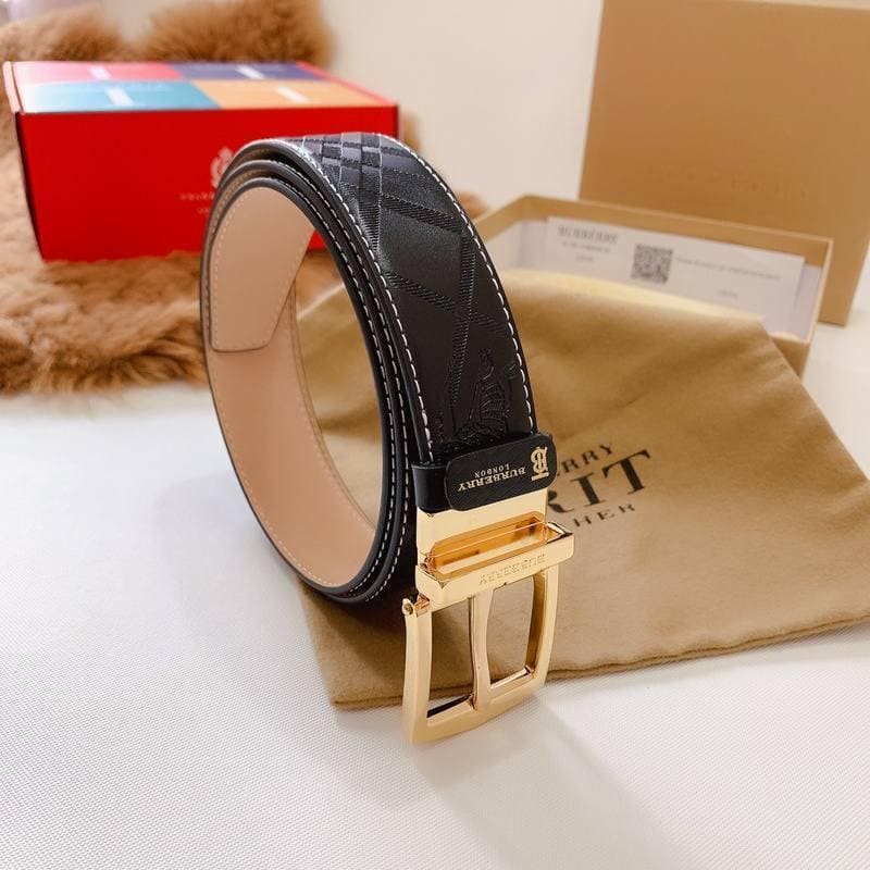 Burberry Leather Vintage Belt 'Black' | Banlieue91