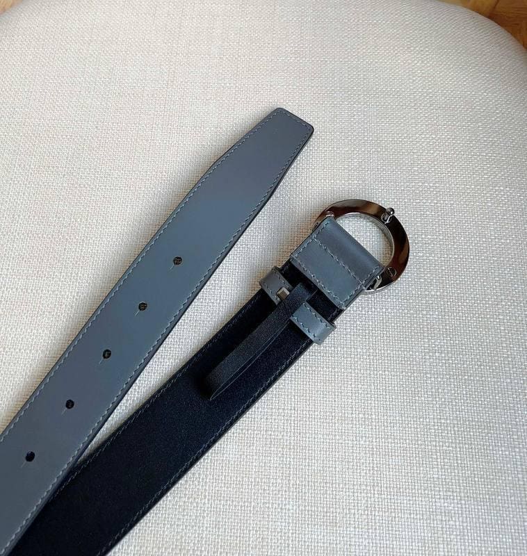 Burberry Leather Vintage Belt 'Grey' | Banlieue91