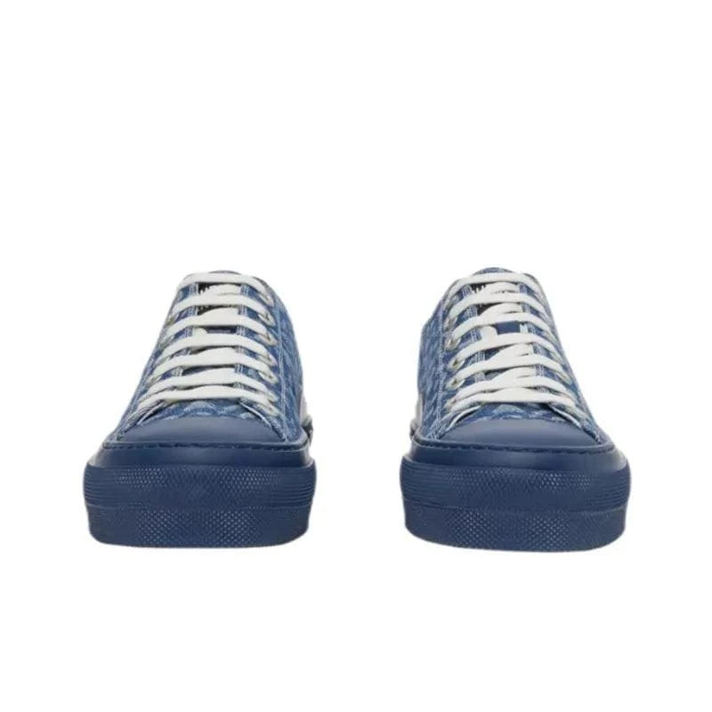 Burberry Low Top Skateboard Shoes 'Denim Blue' | Banlieue91