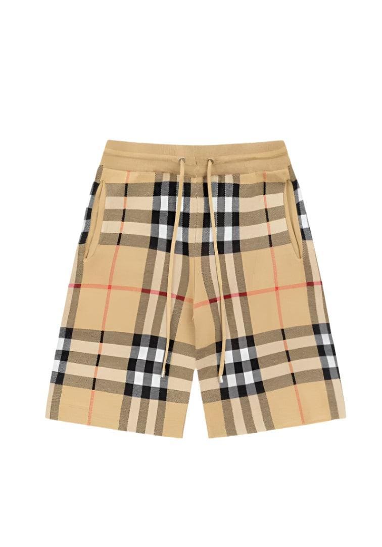 Burberry Men's Striped Cotton Knit Basketball Shorts 'Beige' | Banlieue91