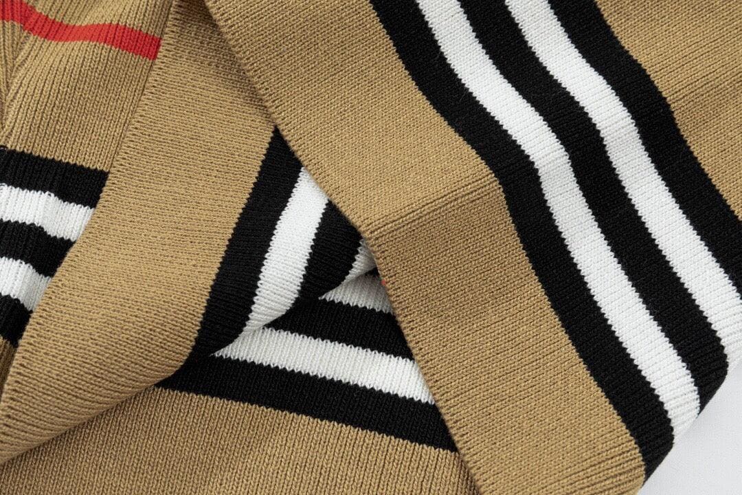 Burberry Men's Striped Cotton Knit Basketball Shorts 'Beige' | Banlieue91