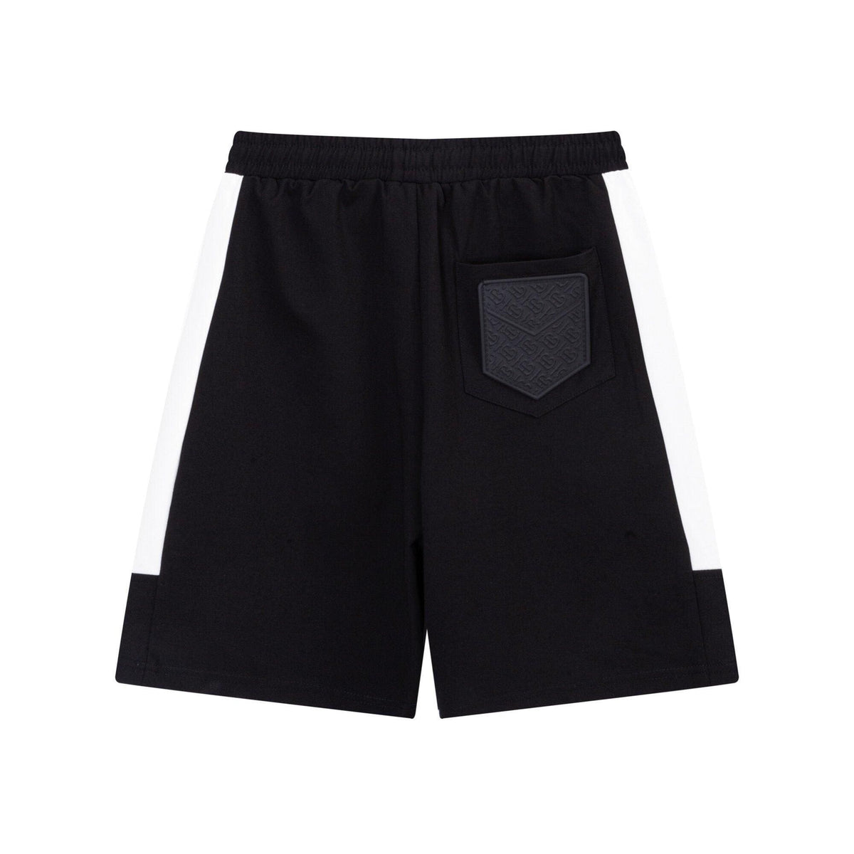 Burberry Men's Striped Cotton Knit Basketball Shorts 'Black/White' | Banlieue91