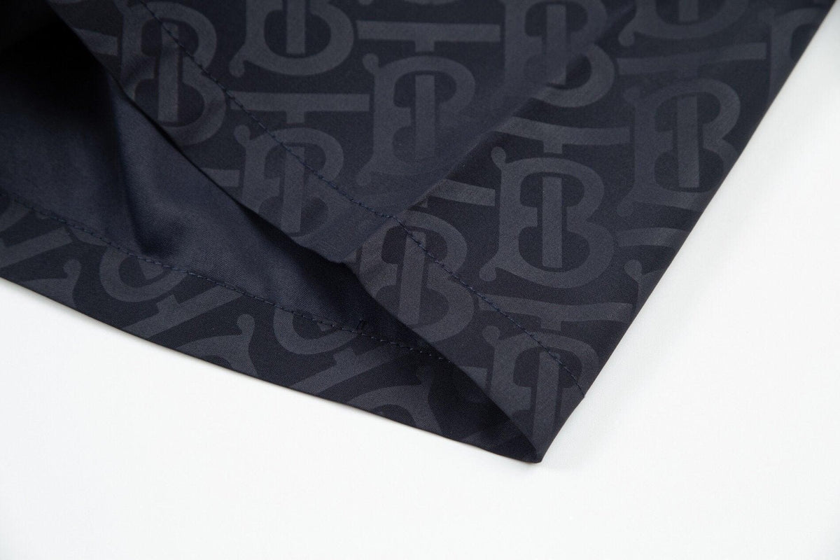 Burberry Men's Striped Cotton Knit Basketball Shorts 'Navy' | Banlieue91