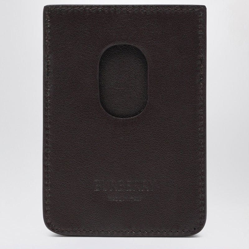 BURBERRY Mini Magnetic Card Holder with Check Pattern | Banlieue91