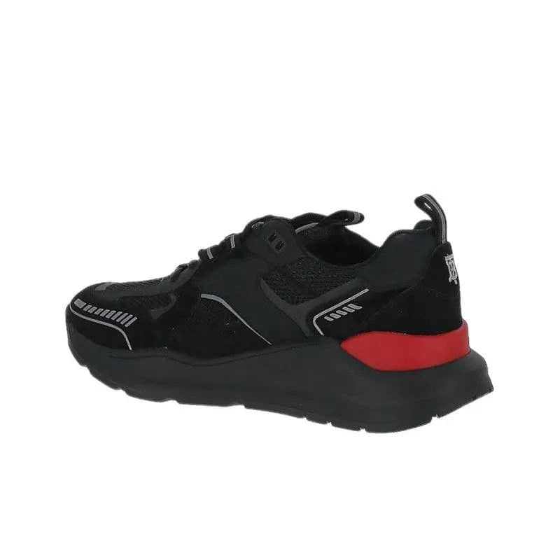 Burberry Sean Low Top Sports Casual Black Red | Banlieue91