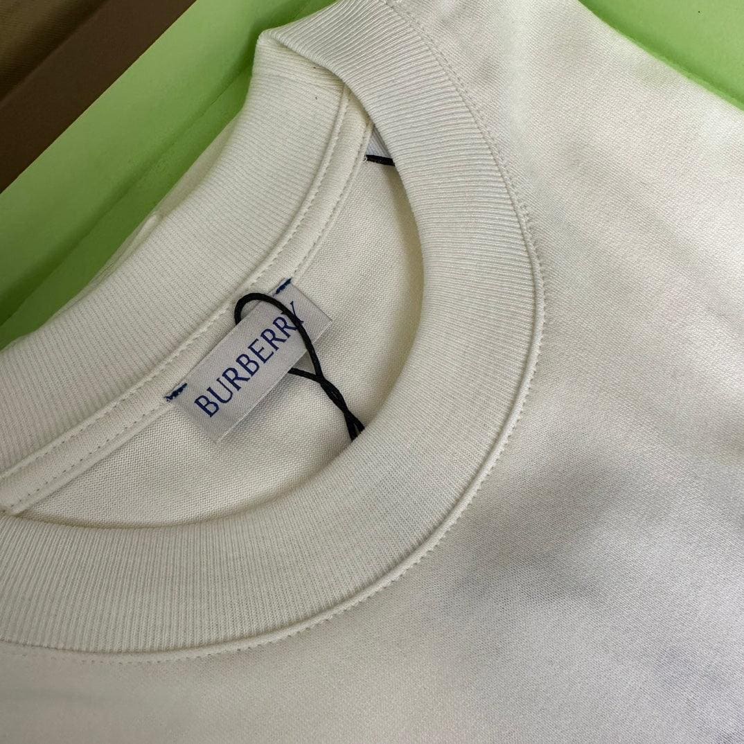 Burberry T-Shirt With Rose Without Collar 'White' | Banlieue91
