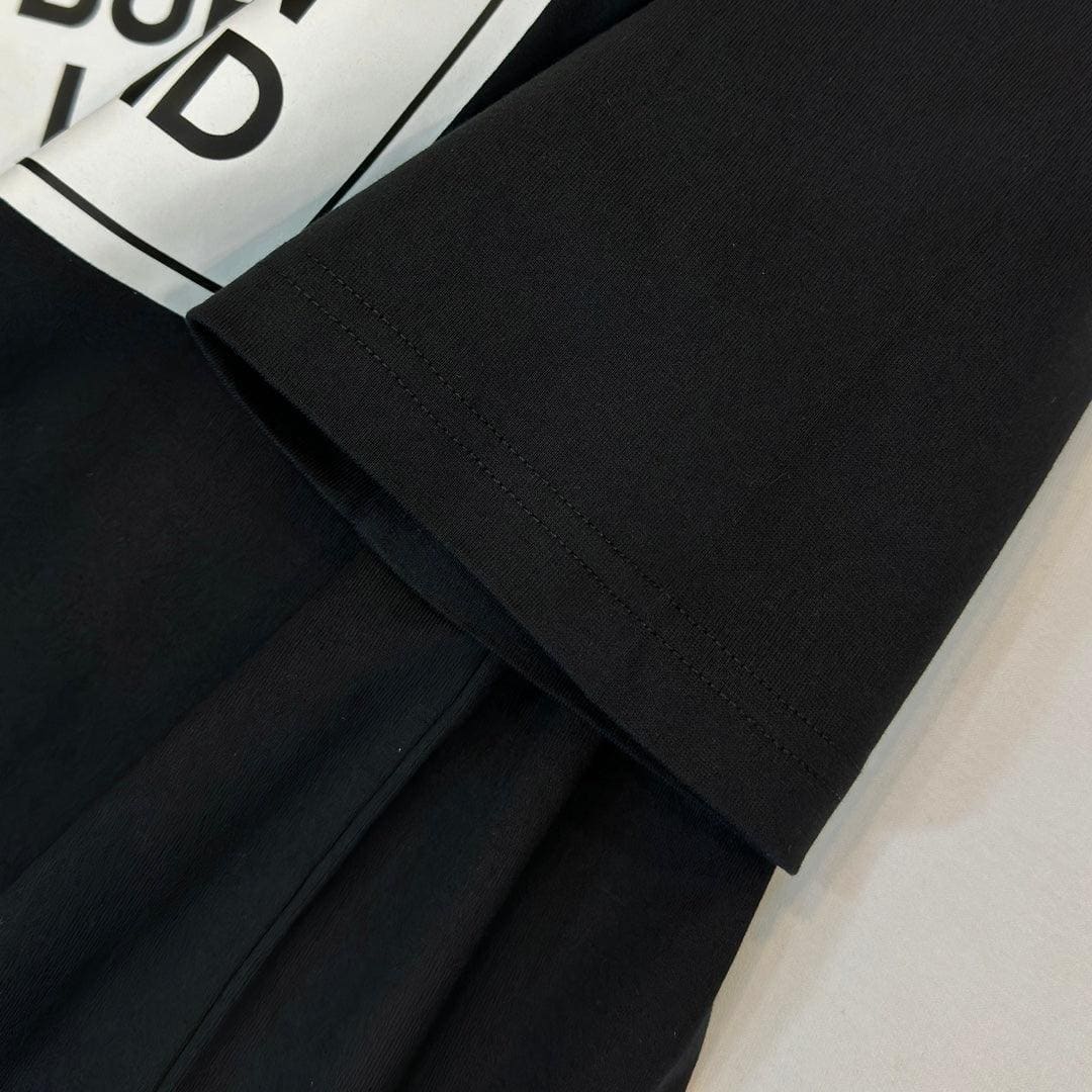 Burberry T-Shirt Without Collar 'Black' Luxury Cotton Tee | Banlieue91