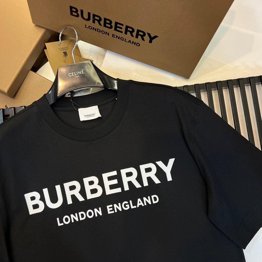 Burberry T-Shirt Without Collar 'Black & White' | Banlieue91
