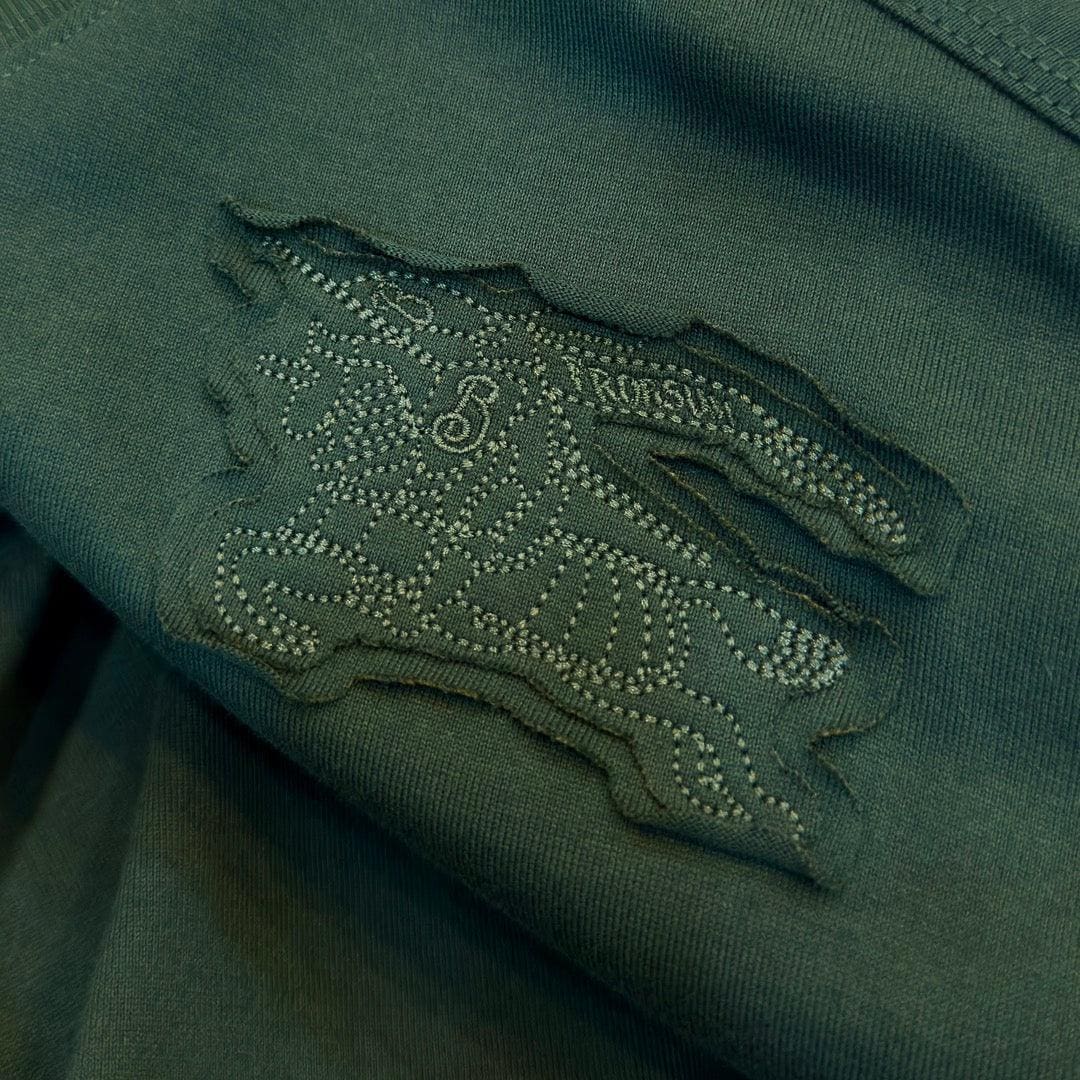 Burberry T-Shirt Without Collar 'Green' | Banlieue91