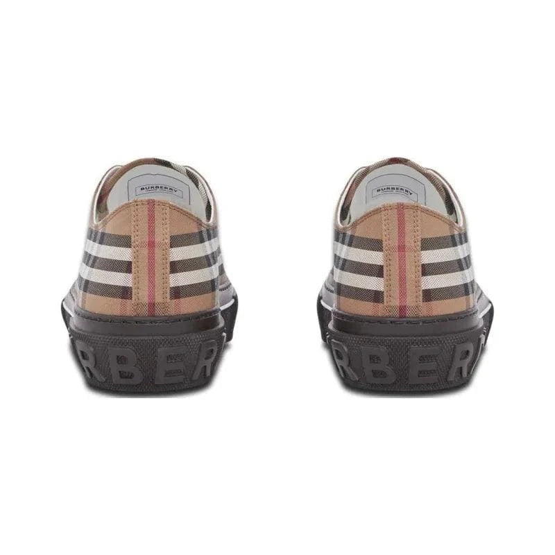 Burberry Vintage Check Lace Up Sneaker Beige Brown | Banlieue91