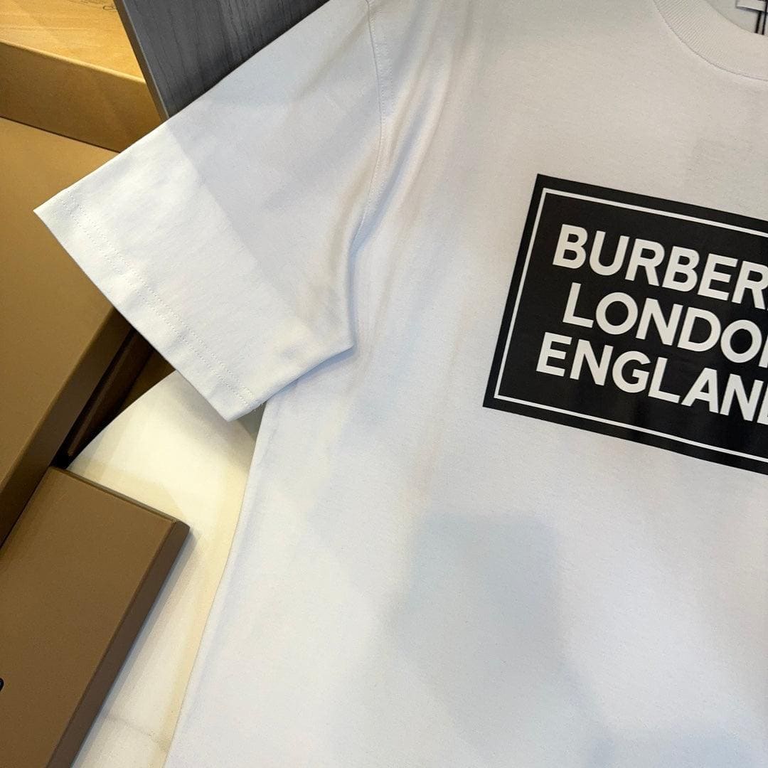 Burberry White T-Shirt Without Collar | Banlieue91
