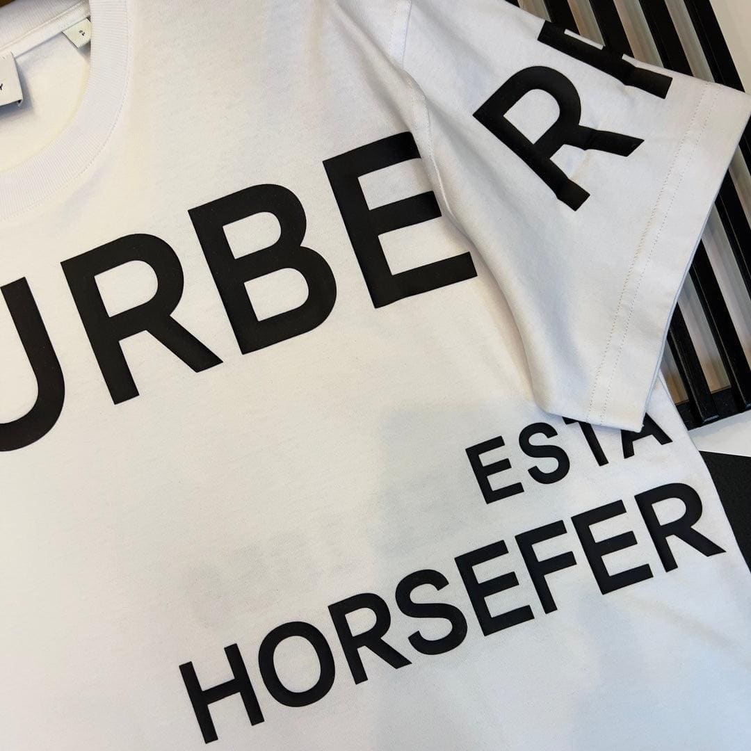 Burberry White T-Shirt Without Collar | Banlieue91