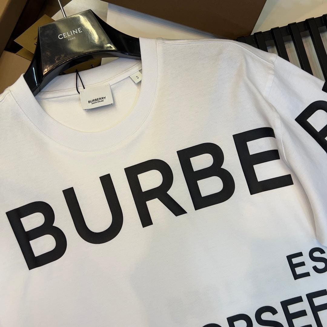 Burberry White T-Shirt Without Collar | Banlieue91