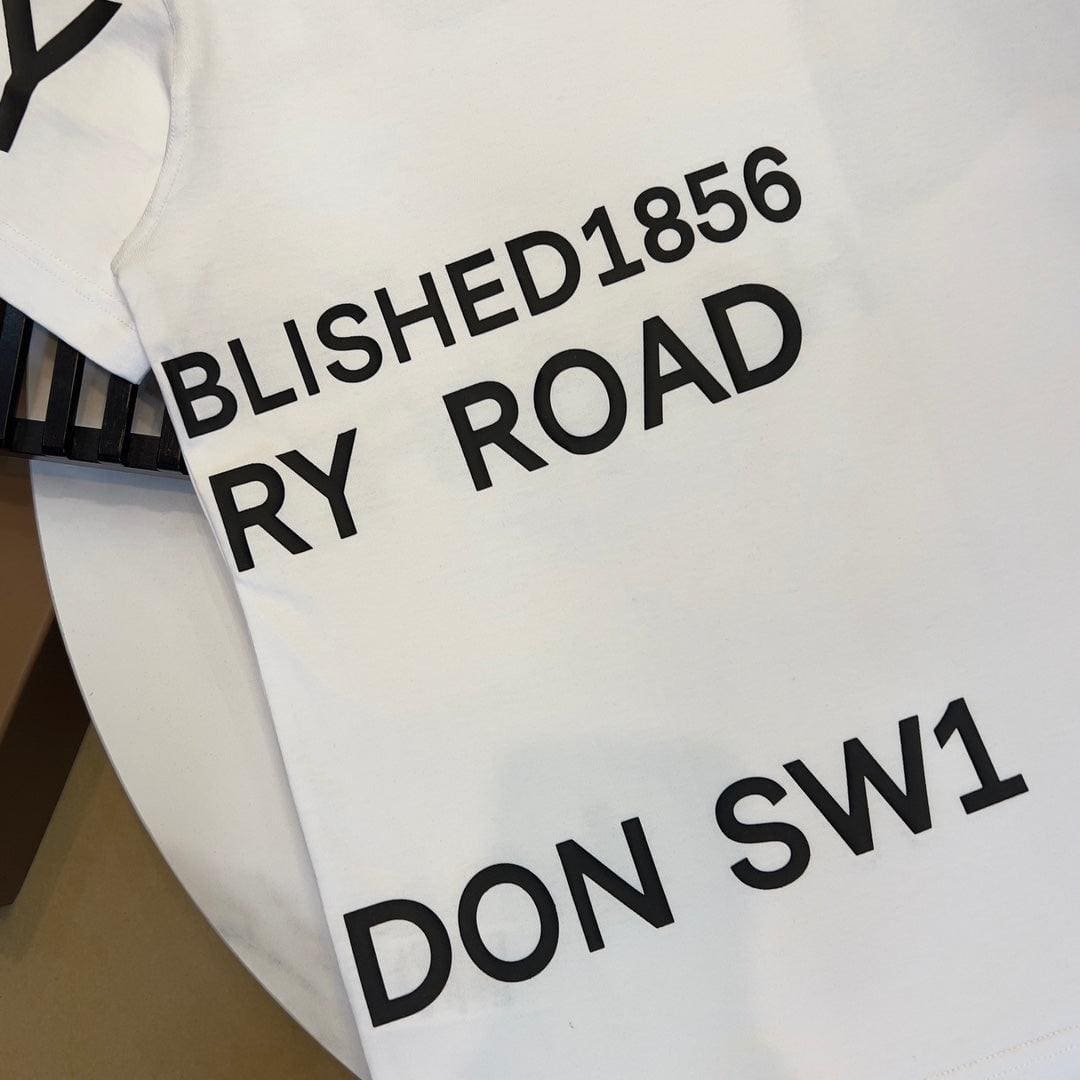 Burberry White T-Shirt Without Collar | Banlieue91