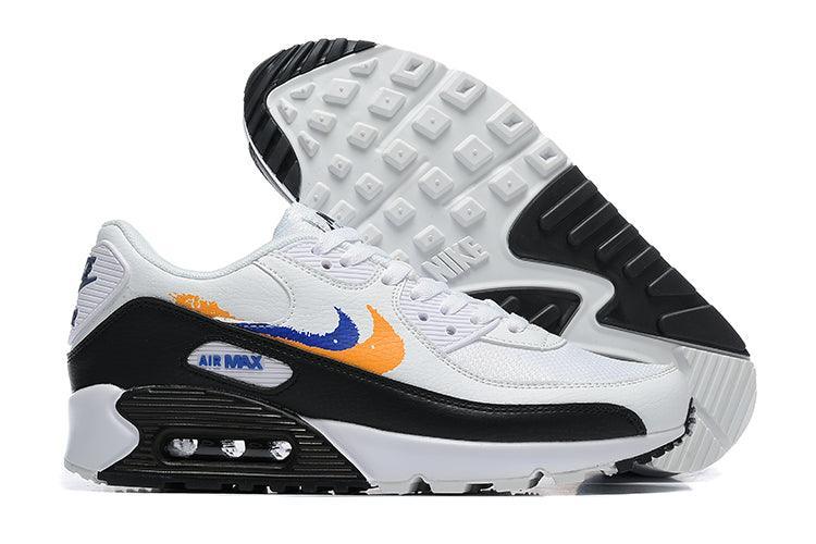 Nike Air Max 90 'Double Swoosh White Black Gold Royal' - Banlieue91