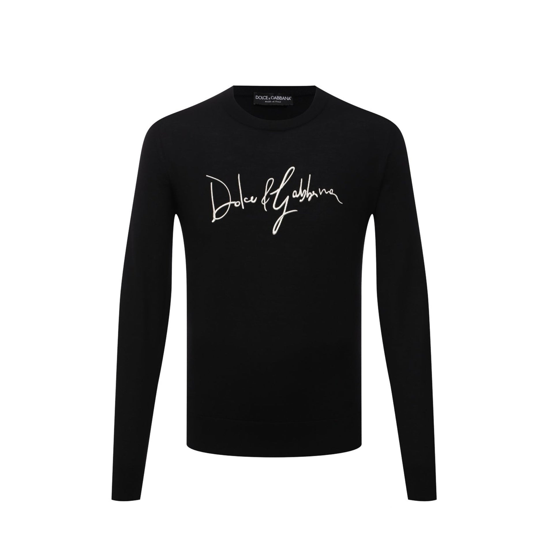 Dolce & Gabbana Logo Embroidered Wool Sweater - Banlieue91 -