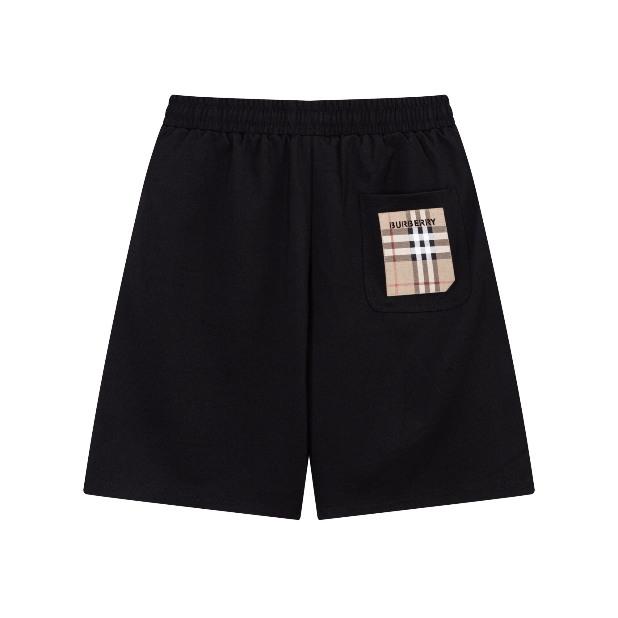 Burberry Men's Striped Cotton Knit Basketball Shorts 'Black/Beige'