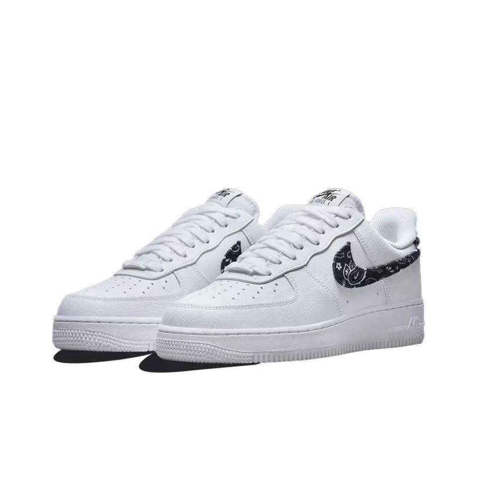 Nike Air Force 1 'Essential White Black Paisley' - Banlieue91