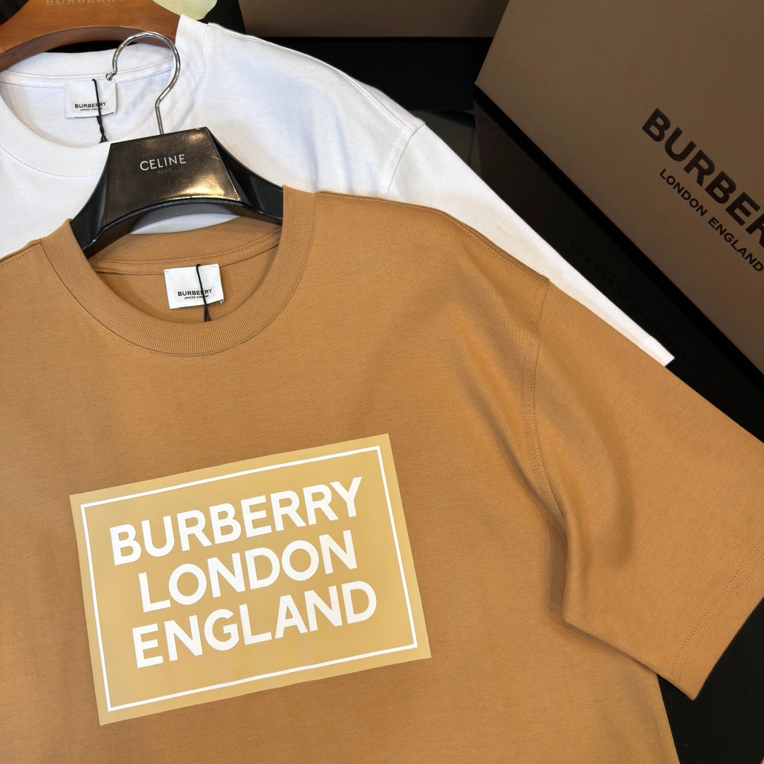 Burberry Brown & Beige T-Shirt Without Collar - Banlieue91