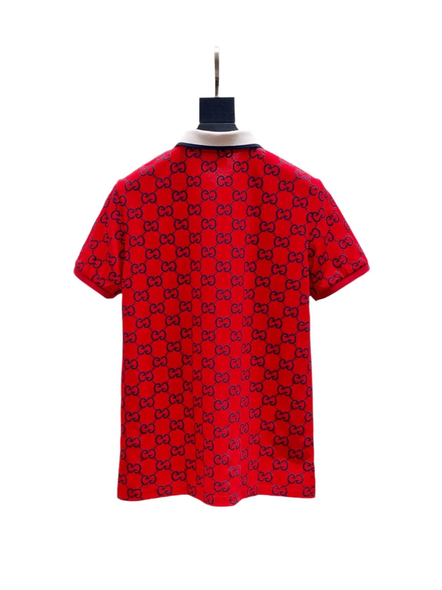 Gucci Red T-shirt with a collar - Banlieue91