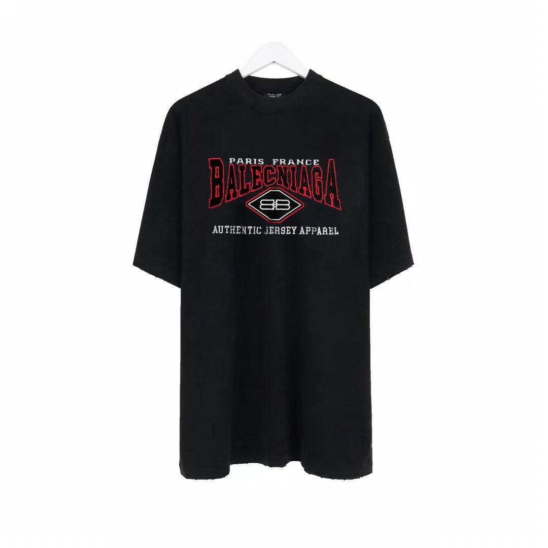 Balenciaga Black T-Shirt Without Collar - Banlieue91