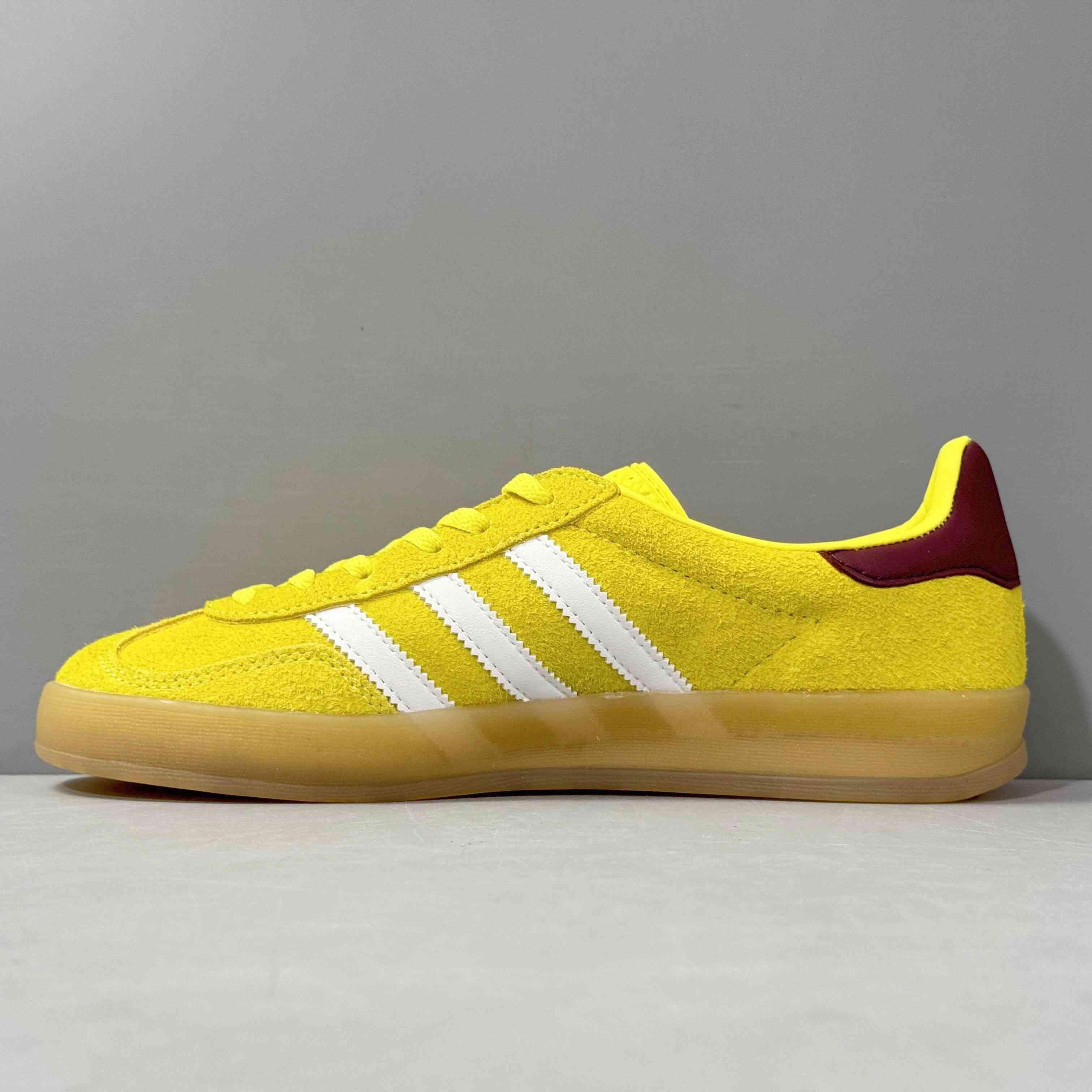 Adidas Originals Gazelle Indoor 'Bright Yellow Burgundy' - Banlieue91