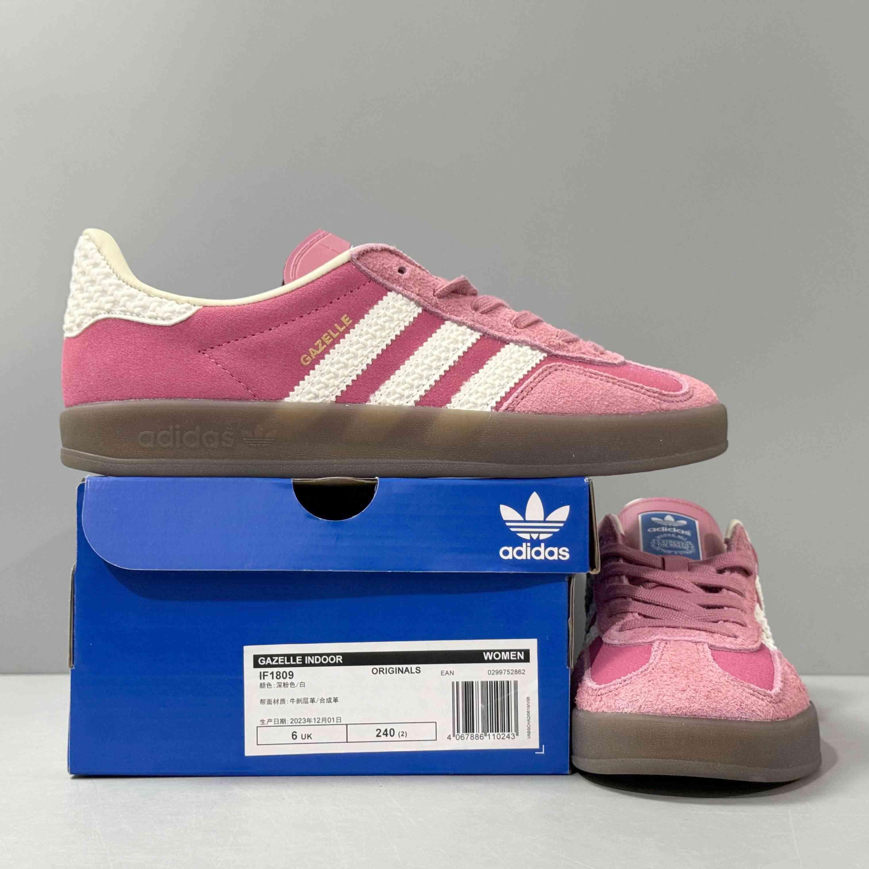 Adidas Originals Gazelle Indoor 'Pink Cloud White' - Banlieue91