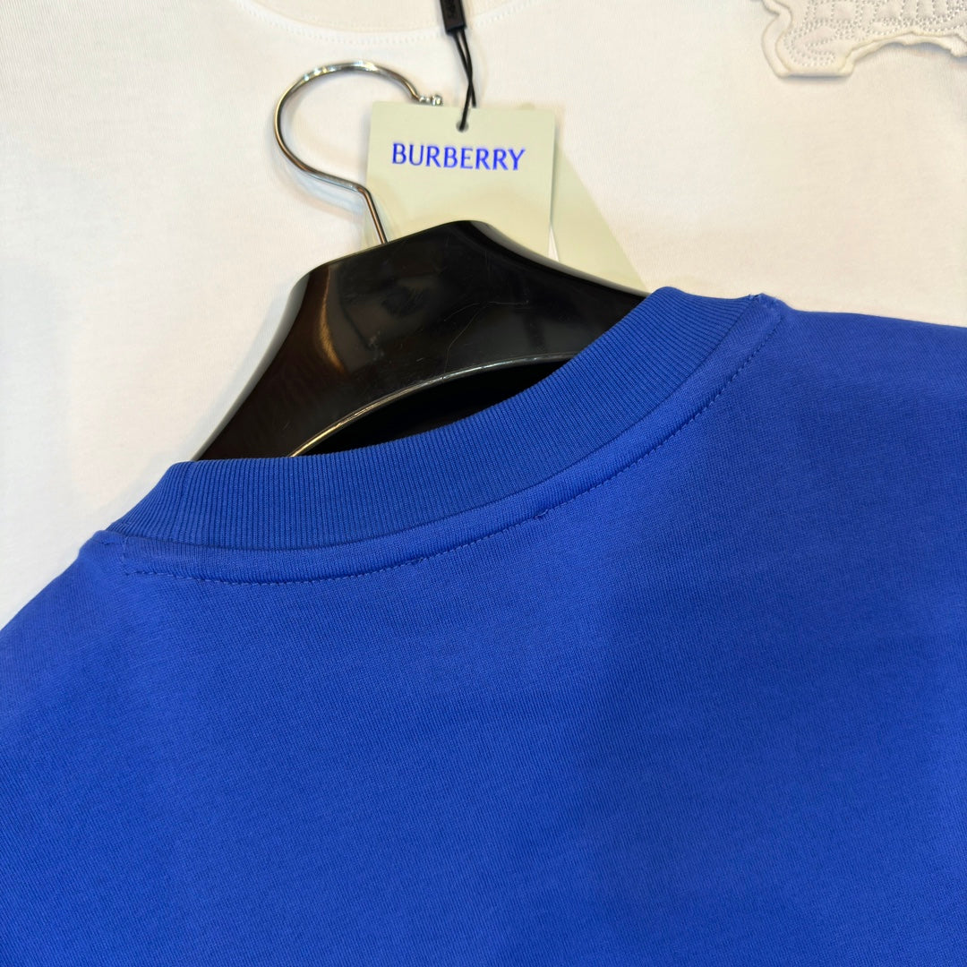 Burberry T-Shirt Without Collar 'Blue' - Banlieue91