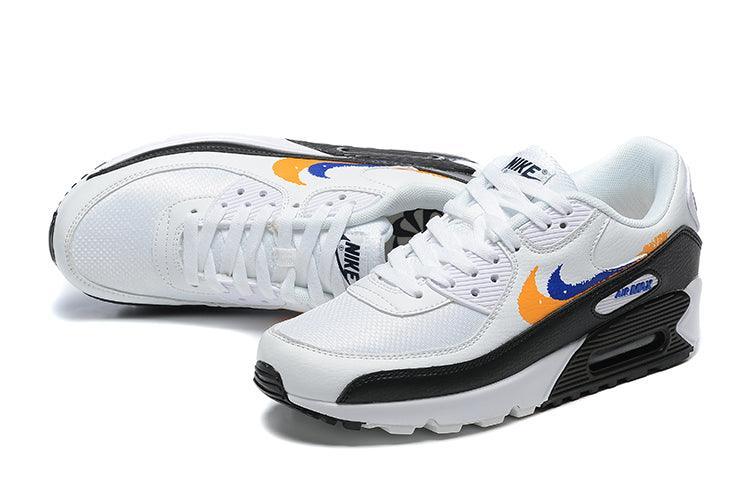 Nike Air Max 90 'Double Swoosh White Black Gold Royal' - Banlieue91