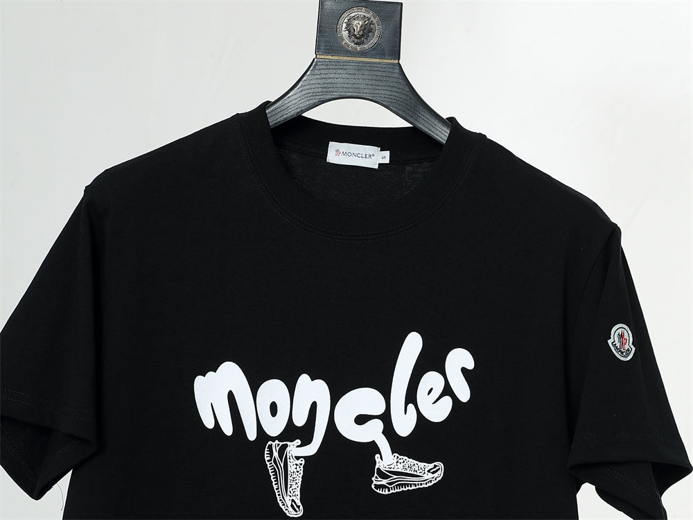 Moncler T-Shirt Without Collar 'Black' - Banlieue91